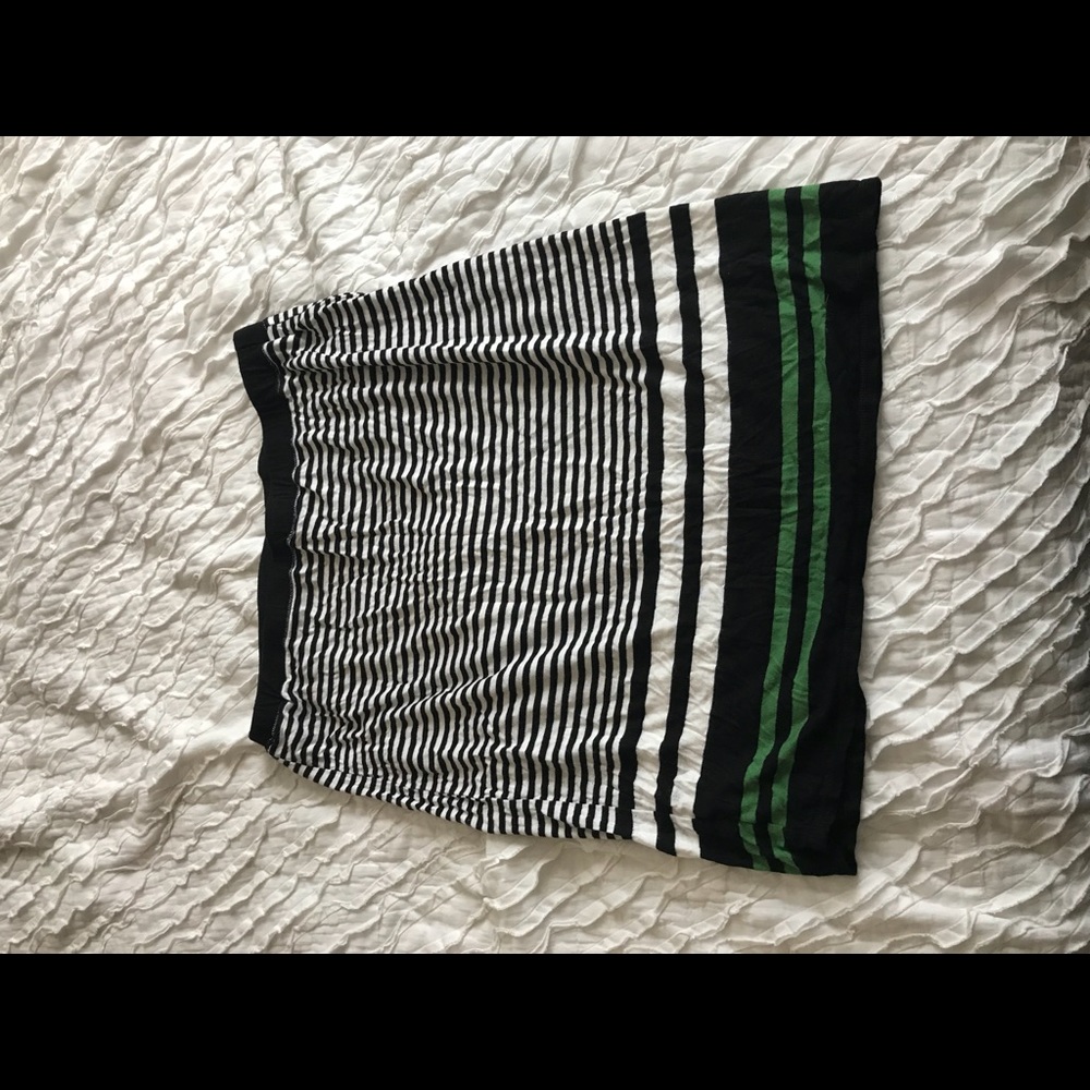 striped skirt